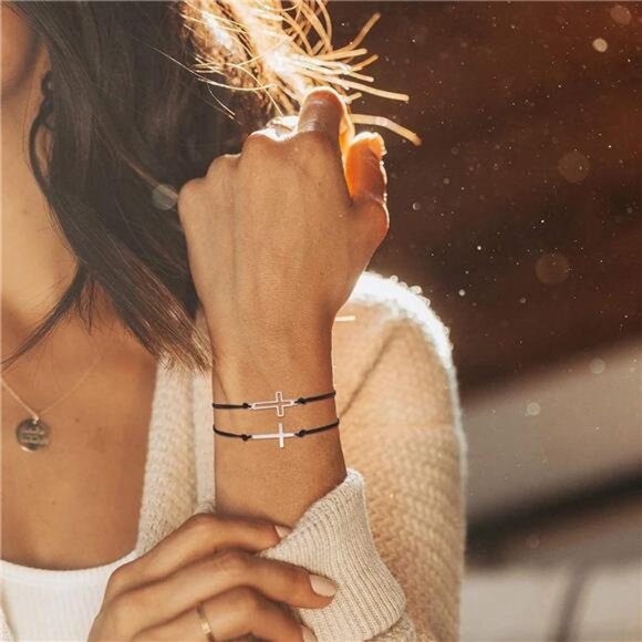 Pinky Promise Matching Relationship Bracelets For Friends Couple Family - Picture 3 of 8